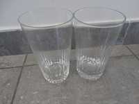 2 szklanki proste z PRLu - wysokość 12,5 cm