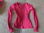 Rózowy sweter neon basari xxs/xs nowy prązek