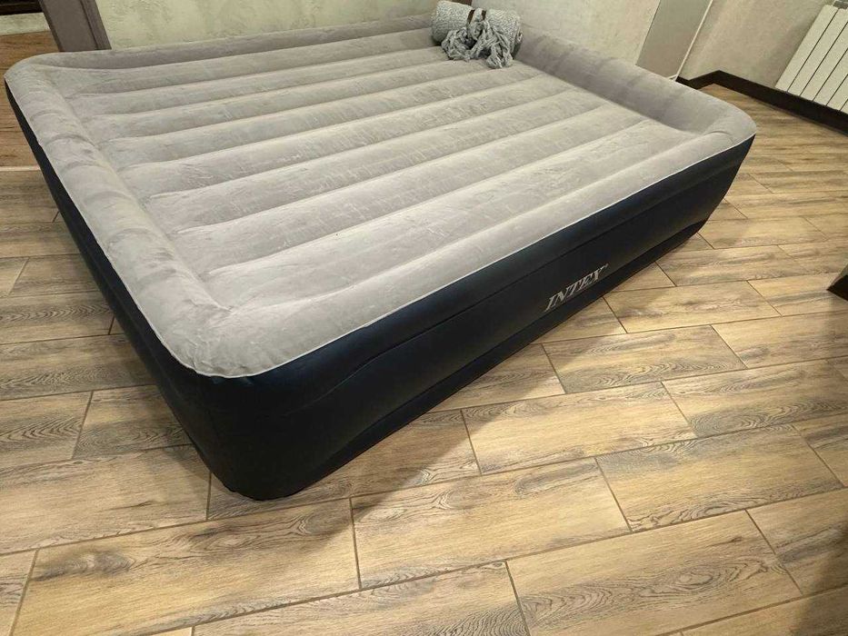 ‼️Надувная кровать двуспальная с насосом. Матрас. Ліжко Ламзак ‼️