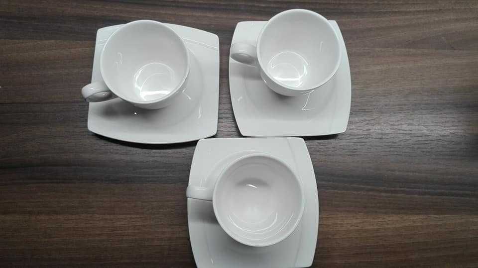 Veroni kolekcja Gabi komplet 6 szt filiżanka + talerzyk 230 ml