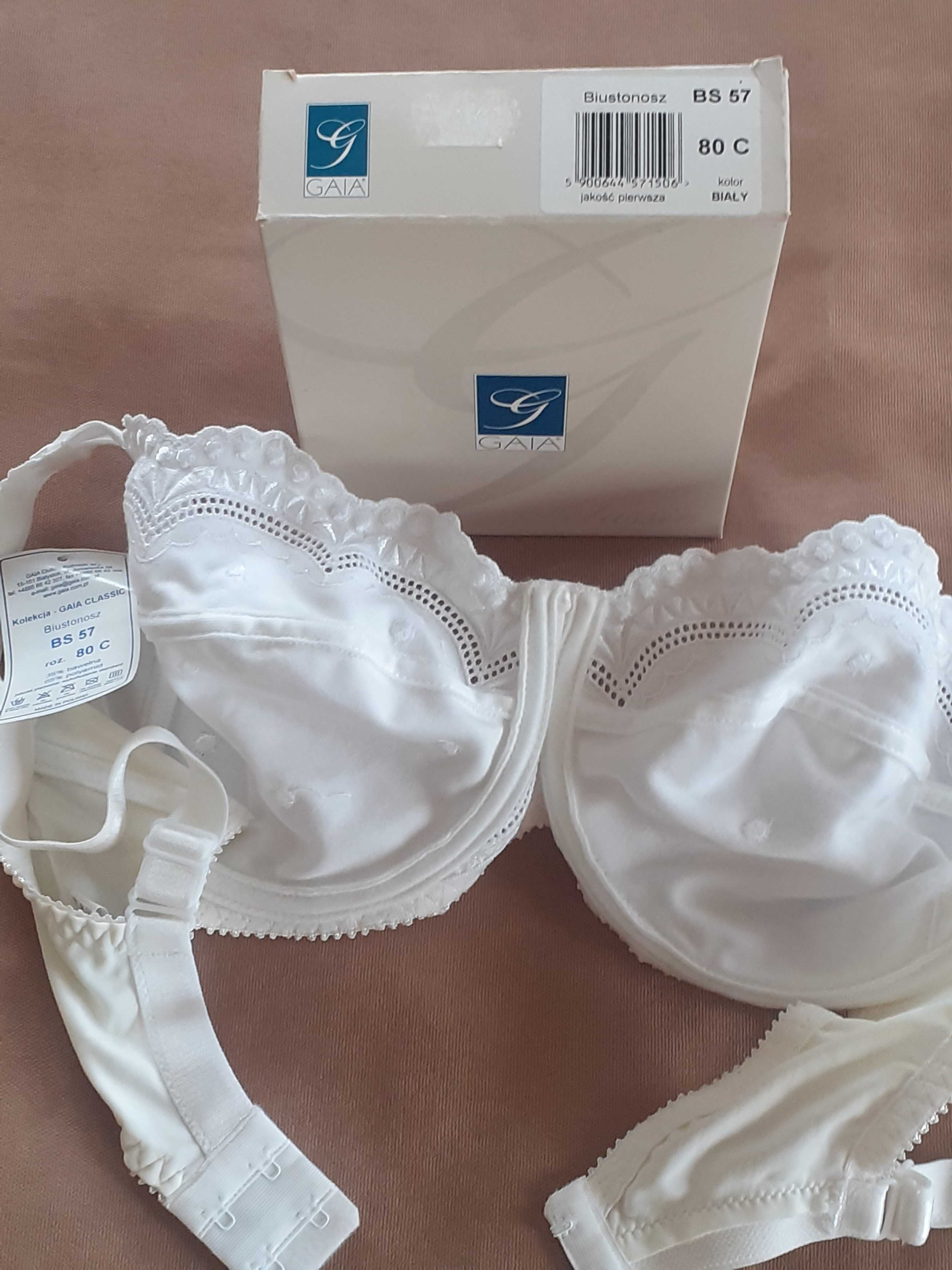 Biustonosz Gaia Clasic 80 C biały - 22 pln.