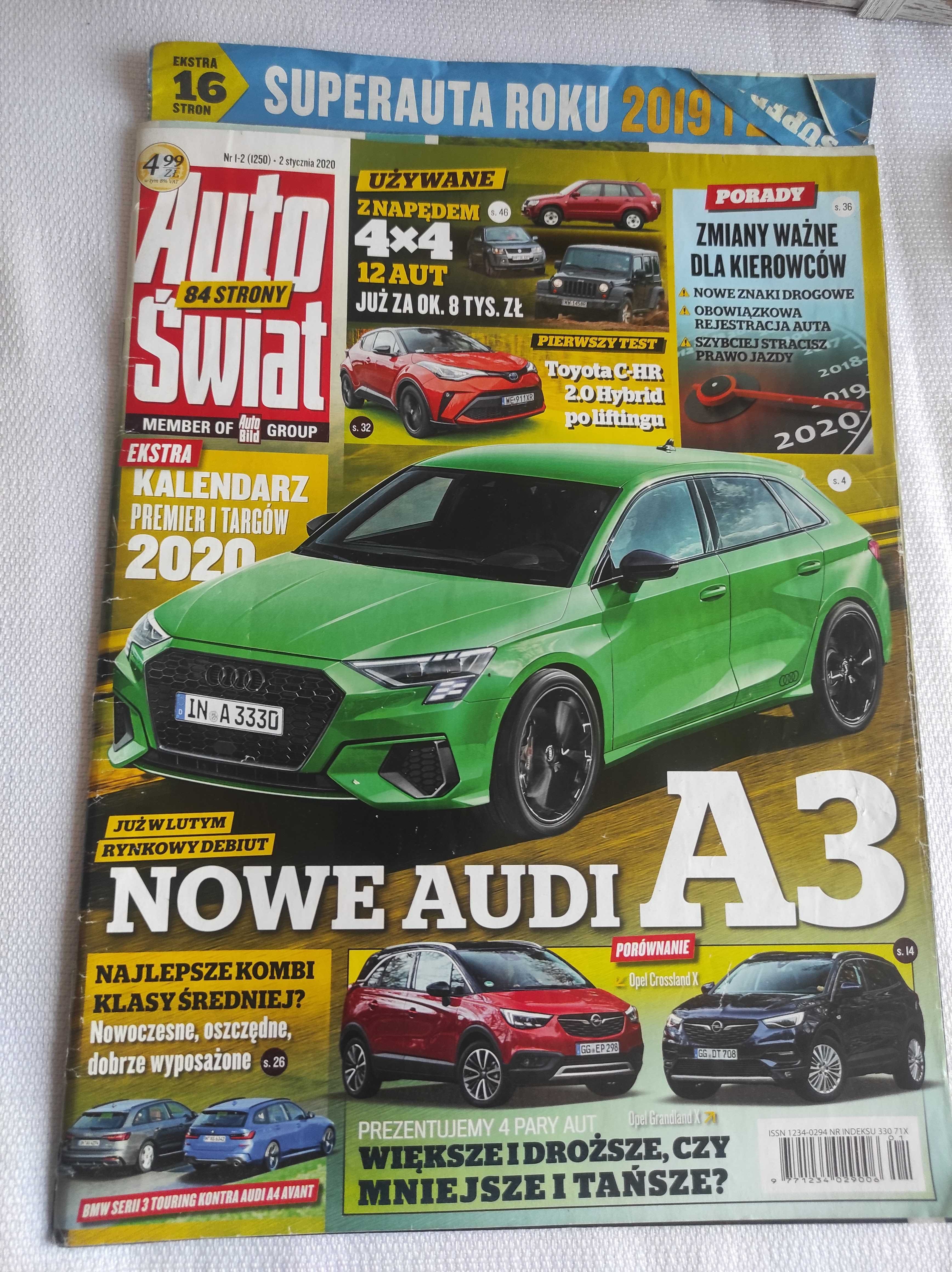 Czasopismo Auto Świat WYSZUKAJ POJAZD 1-2/2020 Korando Vivaro Macan GT
