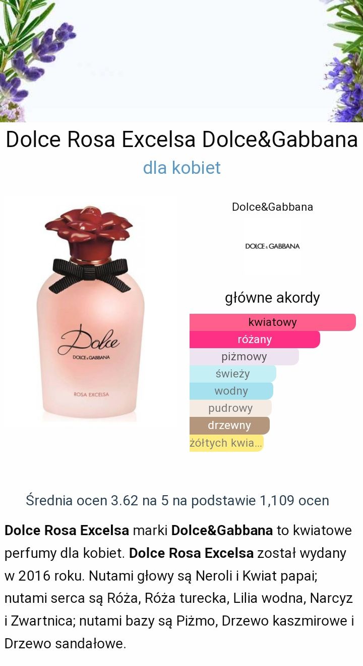 Dolce&Gabbana Rosa Excelsa 75/45