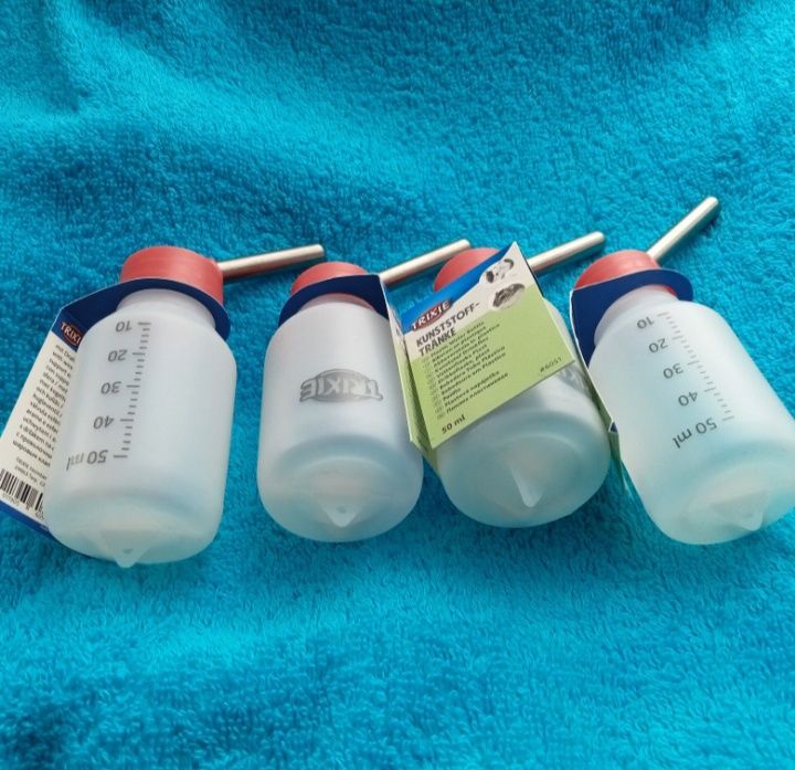 Nowe poidełko kulkowe dla gryzoni 50ml i 100 ml szeroki gwint do mycia