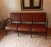 Poltrona Vintage em pele sintética