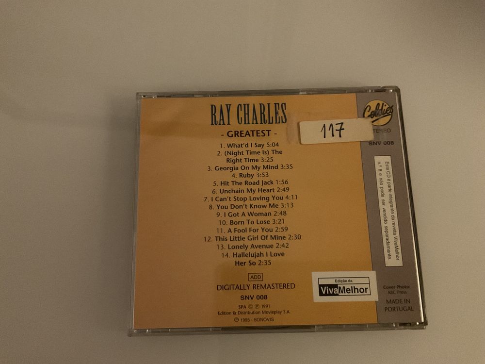 Ray Charles,Greatest, em CD.