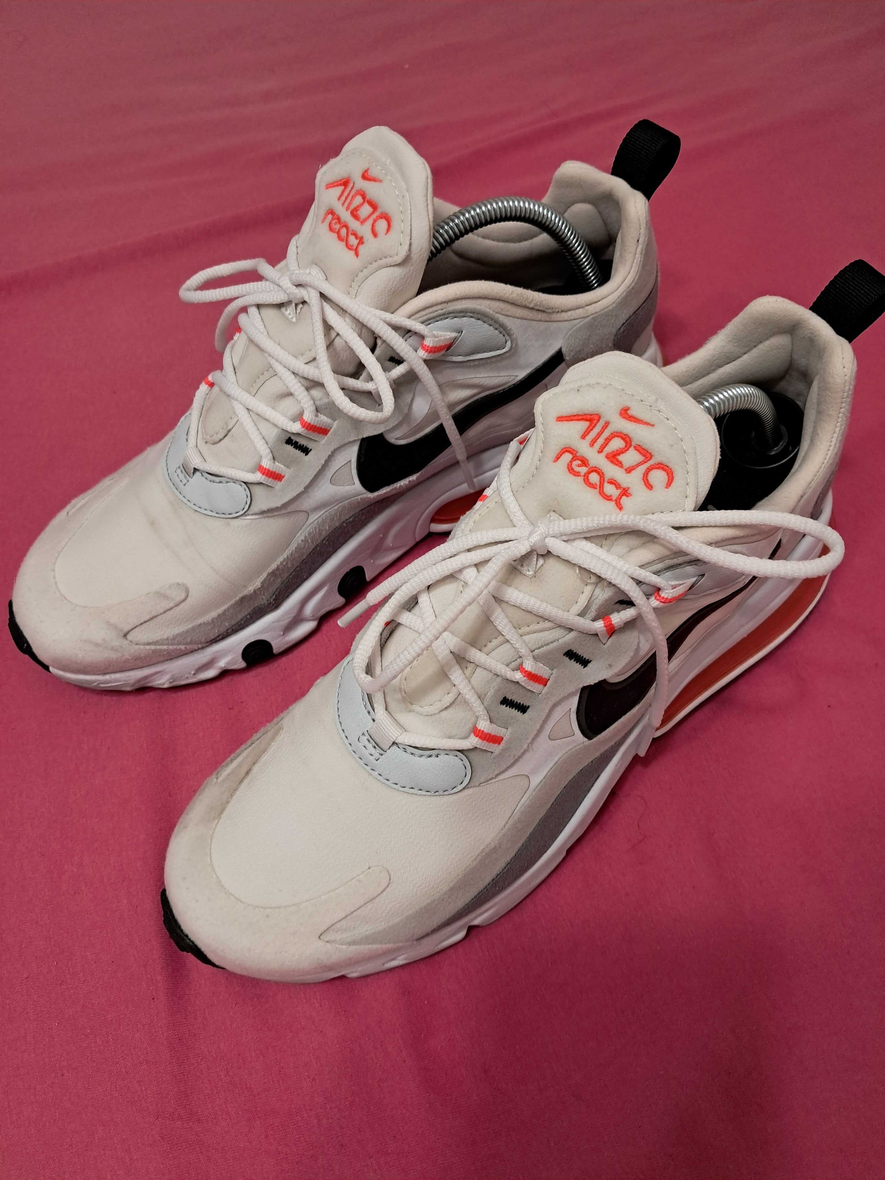 Nike Air Max 270 React Flash White Crimson Black CT1280 meskie 42.5