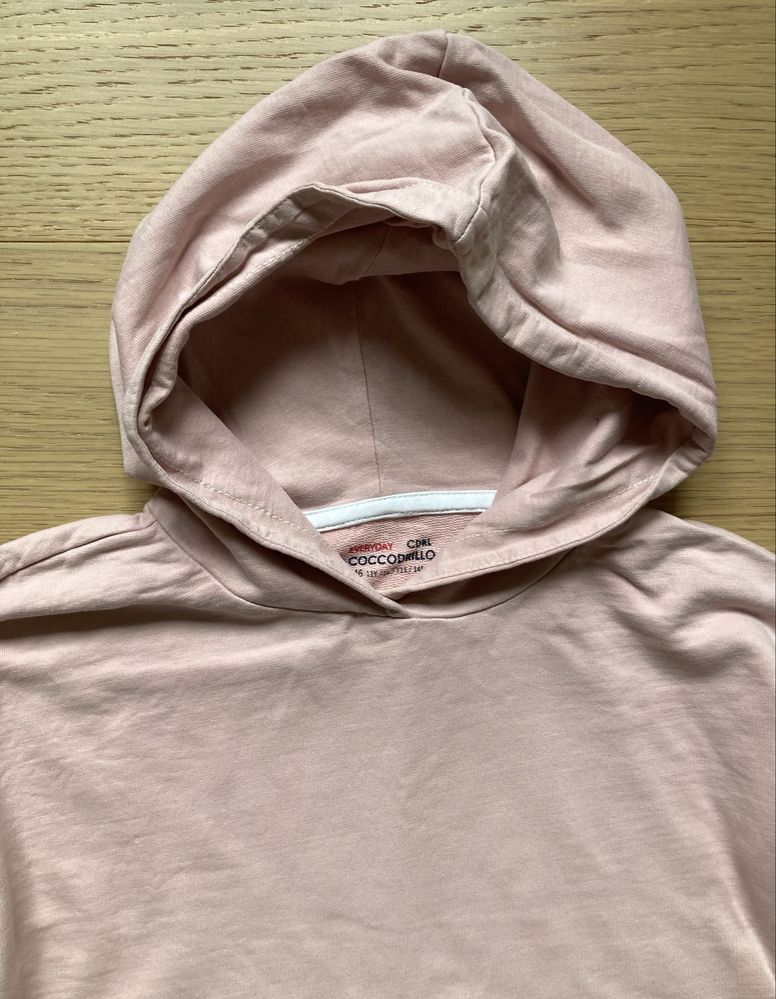 Bluza dresowa pudrowy róż Coccodrillo r. 146