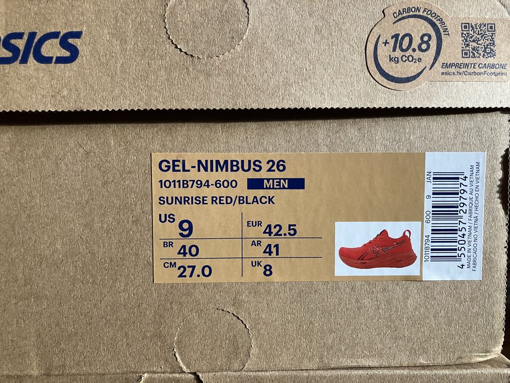 Asics Nimbus 26 rozmiar 42.5