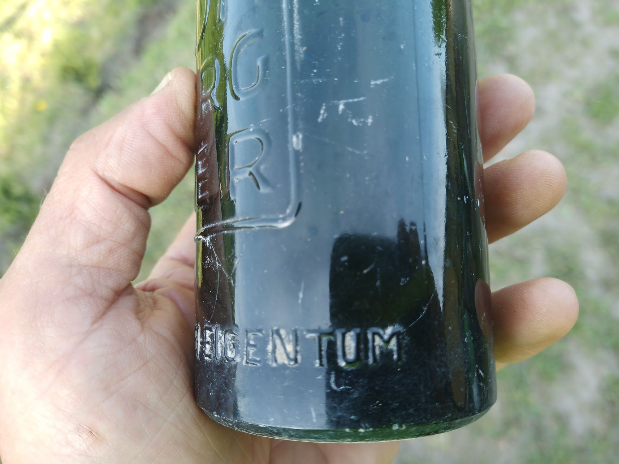 Stara butelka Hohberg Bier Lowenberg-Lwówek Śląski