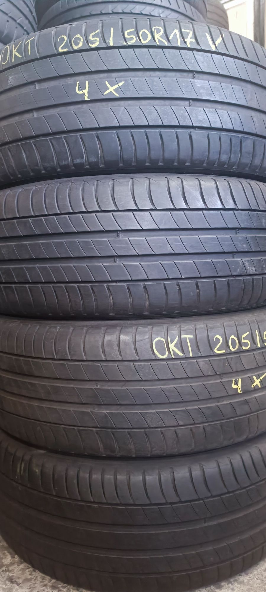 205/50 R17 Michelin Primacy 4 Склад шин літо Б/У 205.215.225-45.50.55