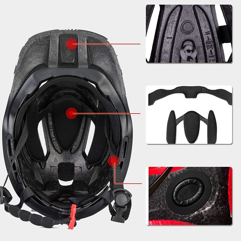 Kask rowerowy full face dziecięcy rozmiar S 48-54 cm