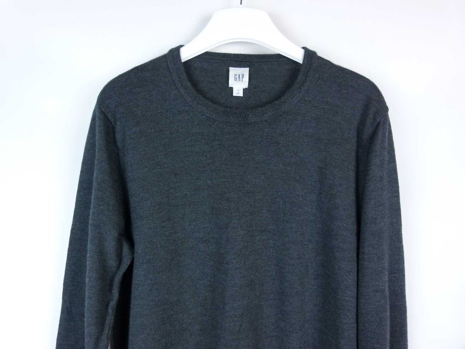 Gap cienki wełniany sweter merino wool / M