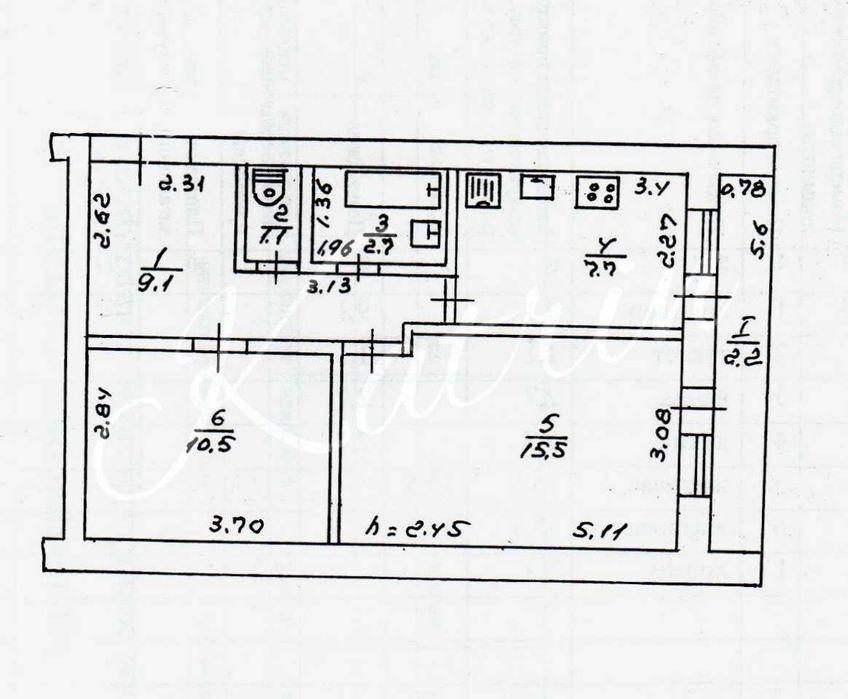 Продам 2 к квартиру в селищі Царичанка можливий обмін на будинок