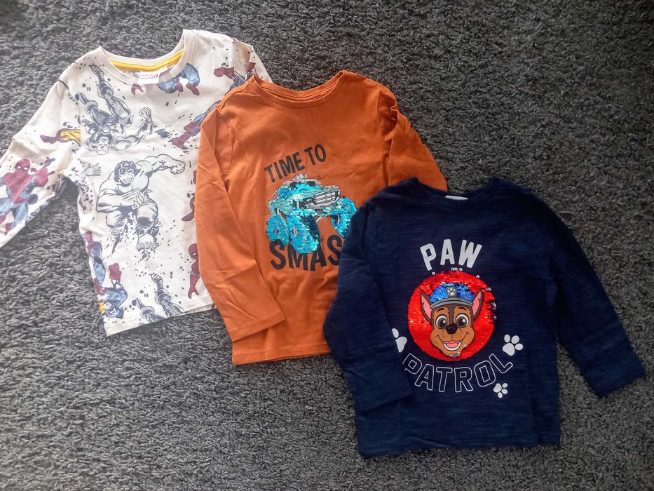 Koszulki długi rękaw r. 104