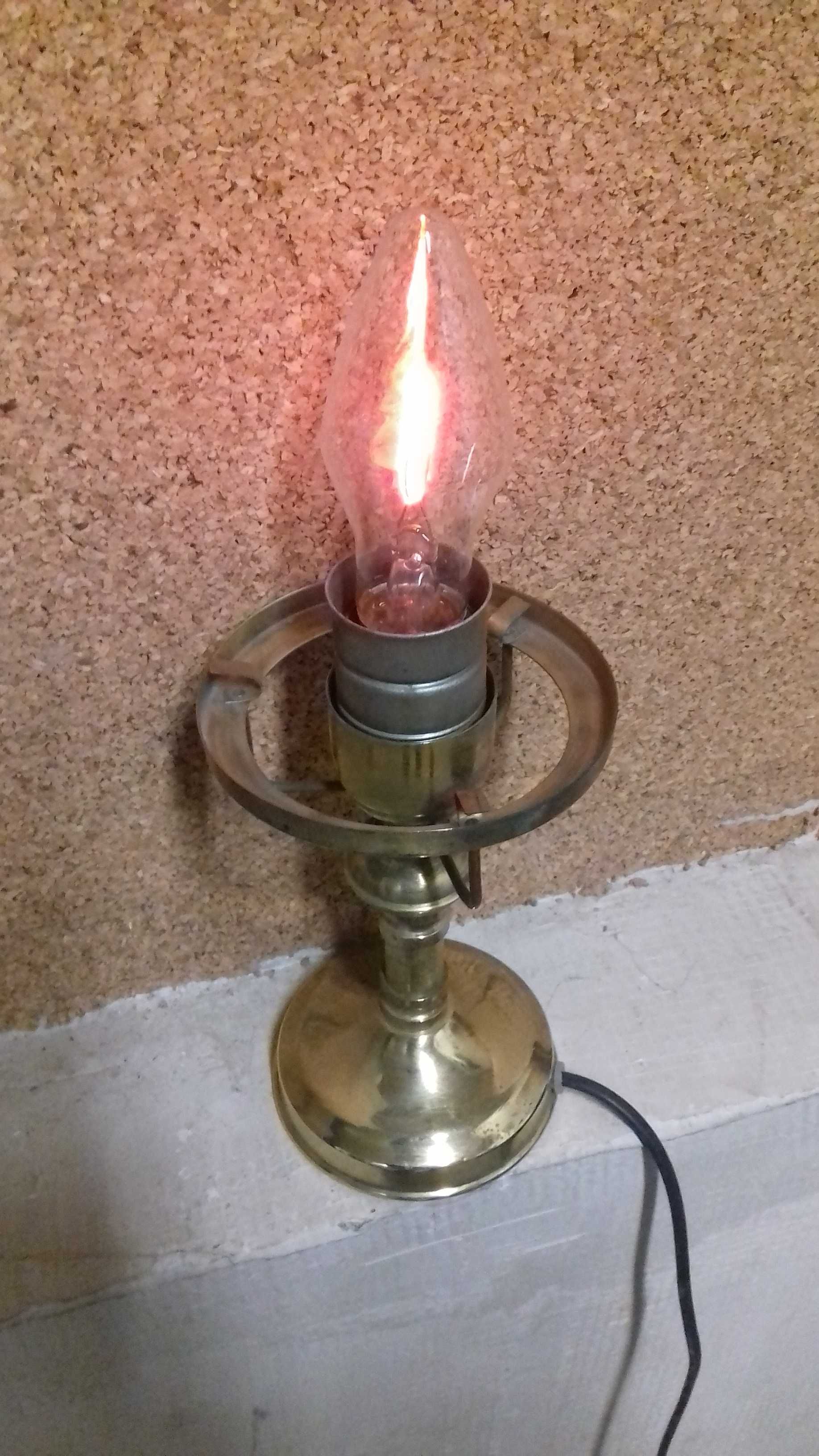 Stara lampka świecznik lampa zabytek PRL