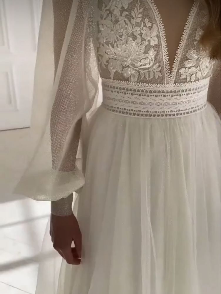 Казкова весільна сукня на зріст до 165 см