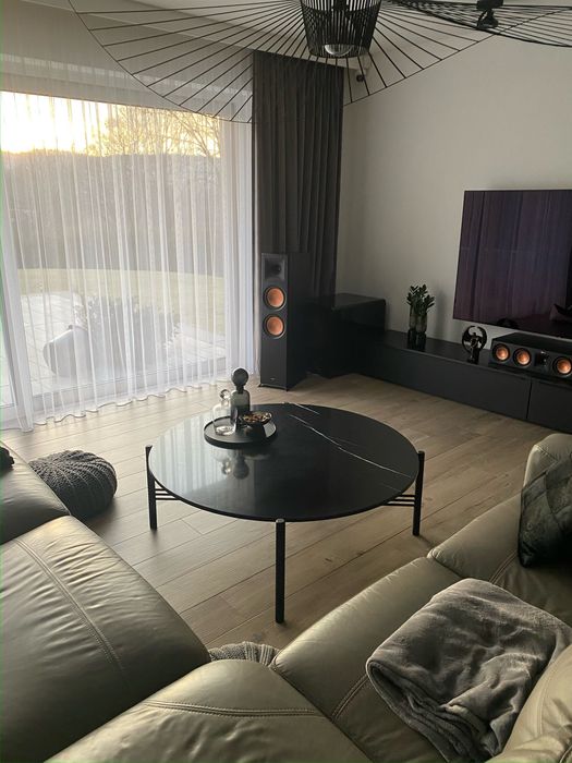 Ława stolik kawowy kamień naturalny fi 120 cm