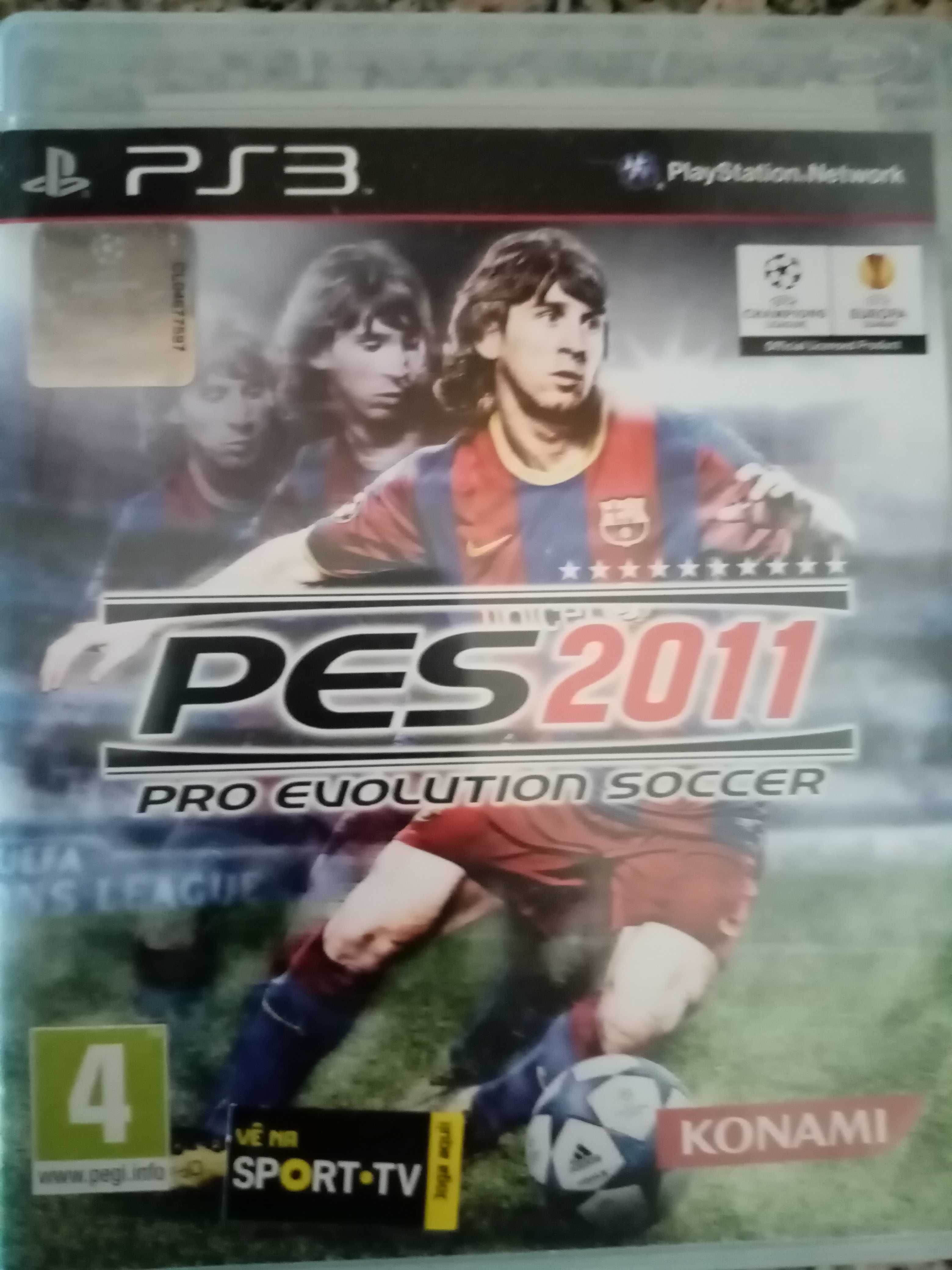 PS3 - 4 Jogos ( FIFA11, PES11, INFAMOUS2 E Stars Wars)