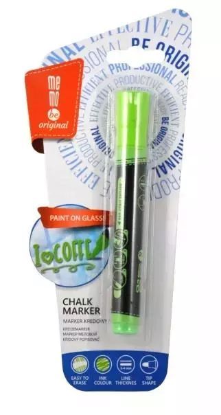 Marker kredowy neon zielony MemoBe. MemoBe