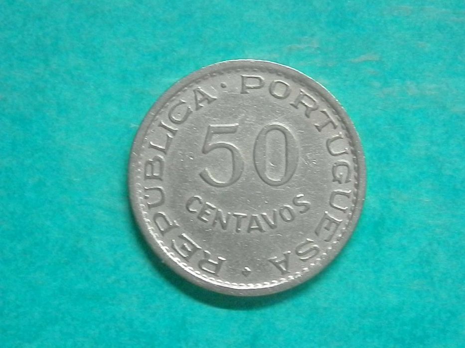 916 - Angola: 50 centavos 1948 alpaca, por 3,00