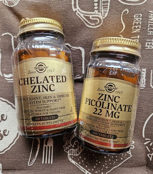 Цинк пиколинат піколінат хелат Солгар Solgar zinc picolinate 22 мг