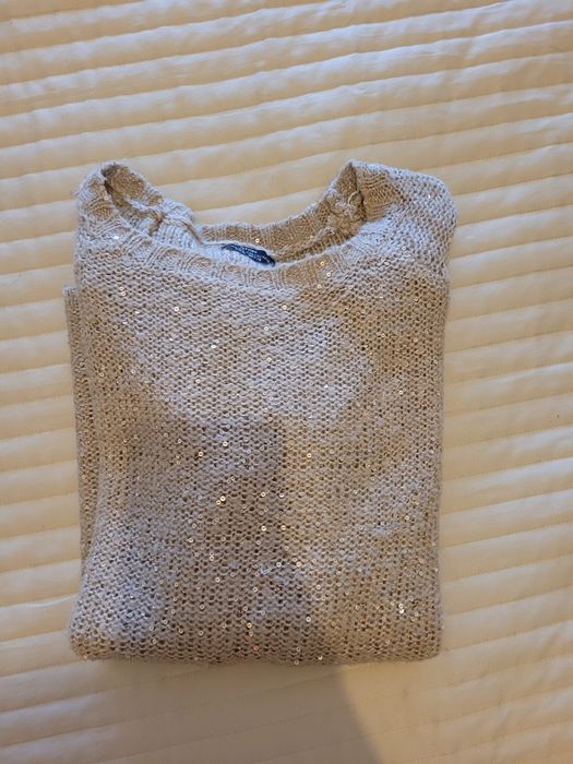 Camisola Lefties bege e dourada