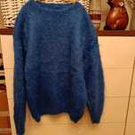 Sweter moherowy niebieski