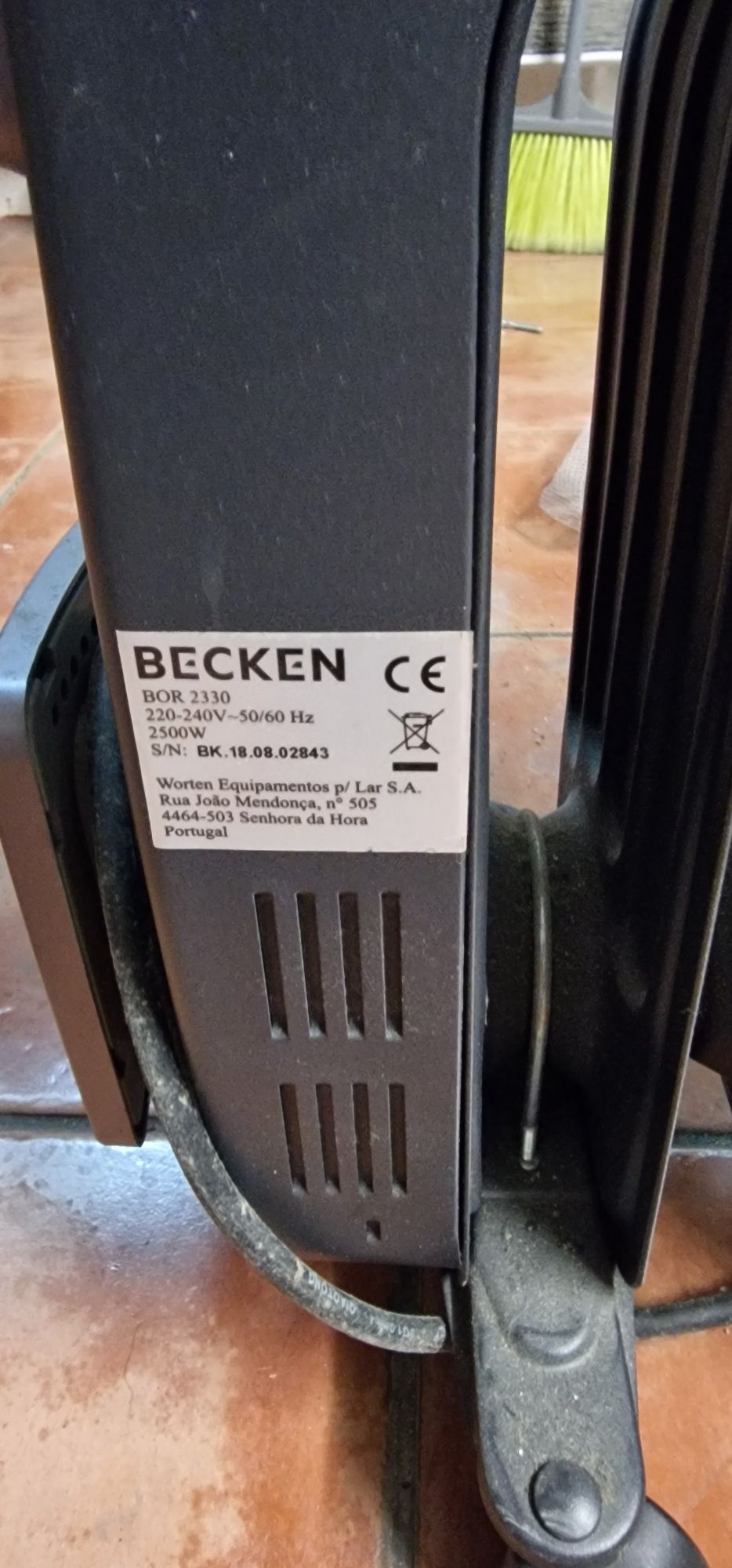 Aquecedor a óleo Becken 2500w