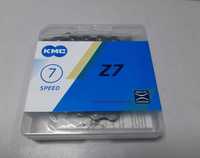 Цепь KMC Z7 ланцюг 7-8 швидкостей 116 ланок сірий-коричневий