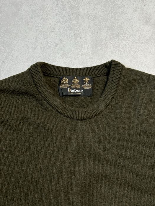 Шерстяной свитер Barbour made in Scotland мужской винтажный (оригинал)