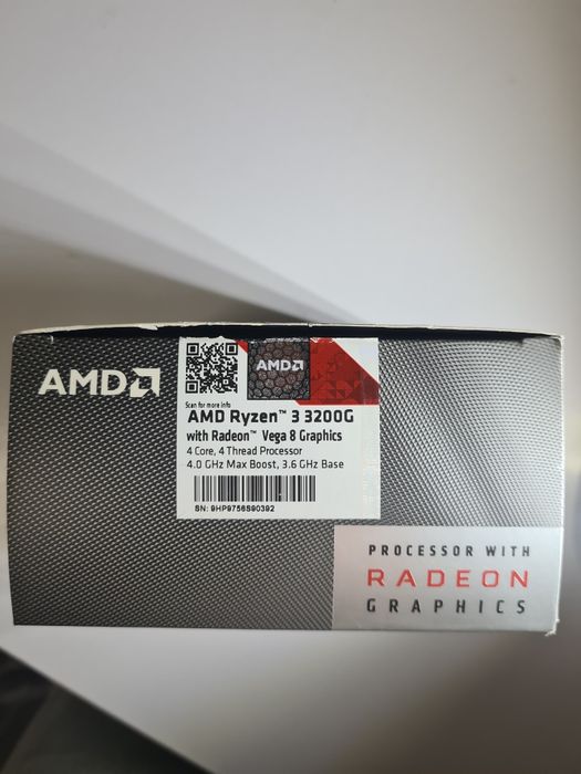 Процесор AMD Ryzen 3 3200G 3.6GHz / 4MB sAM4, BOX
