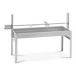 INOX Assador 50kg Fogareiro Grelhador de pernil porco no espeto