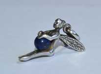 Pendente em prata e lapis Lazuli