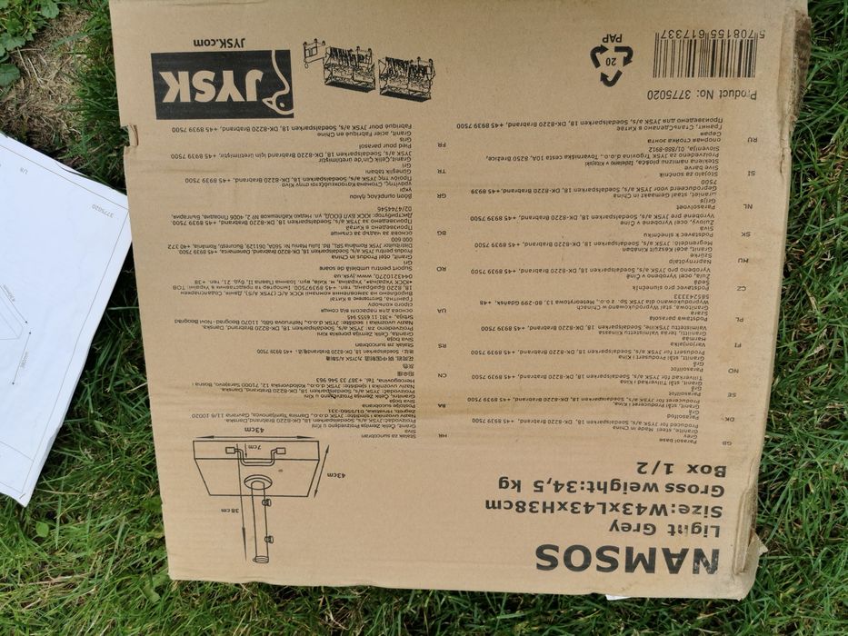 Podstawy pod parasol bez rurki granit nowe