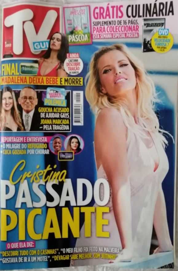 8 Revistas antigas e como novas  sobre Cristina Ferreira - Lote 1