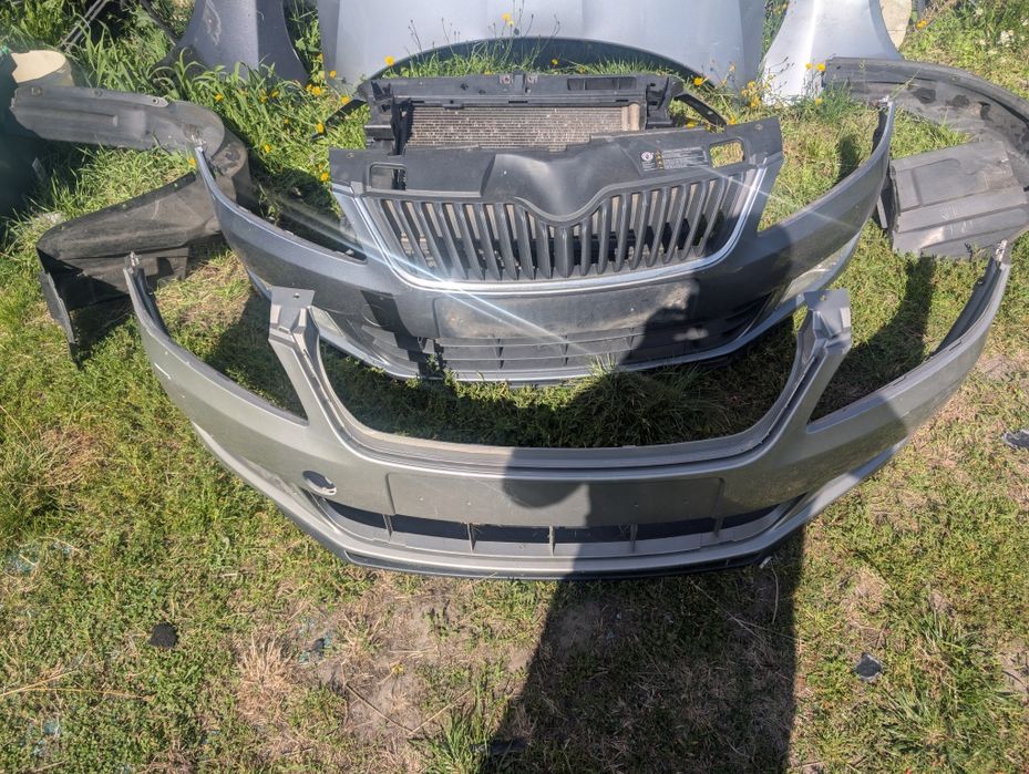 Maska zderzak pas przedni błotnik skoda fabia oo lift  2 lift