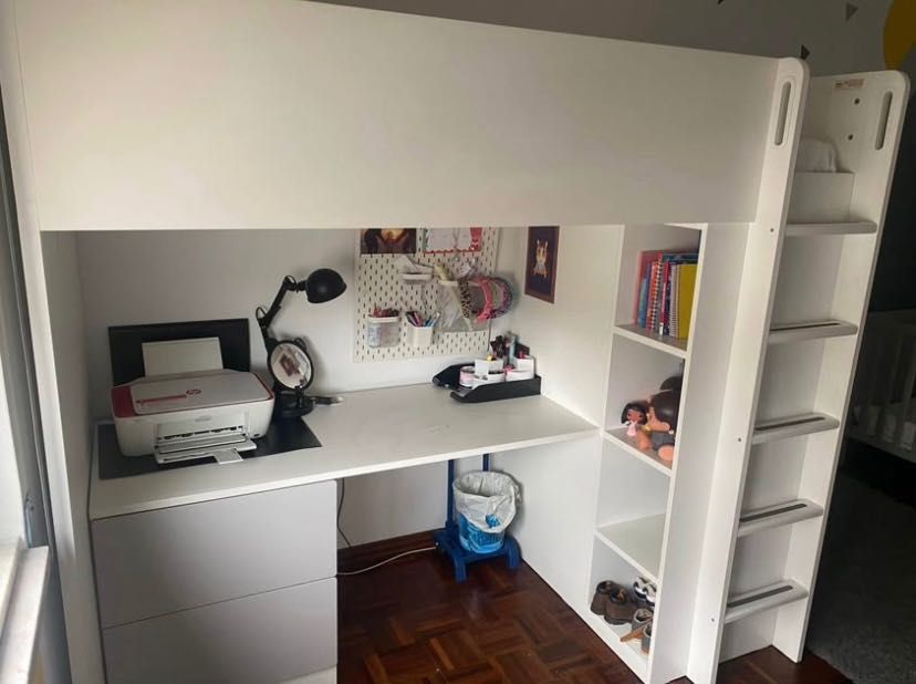 Cama alta 90 X 200 cm