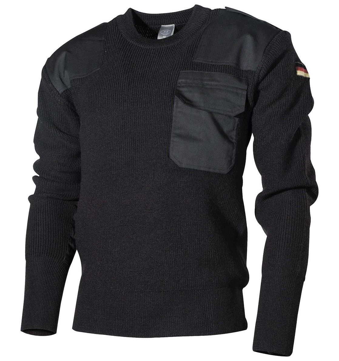 sweter wojskowy bw czarny 50