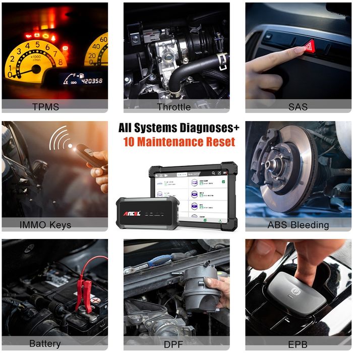 Ancel X7: Diagnóstico Total + Funções Especiais para Oficinas SELADO