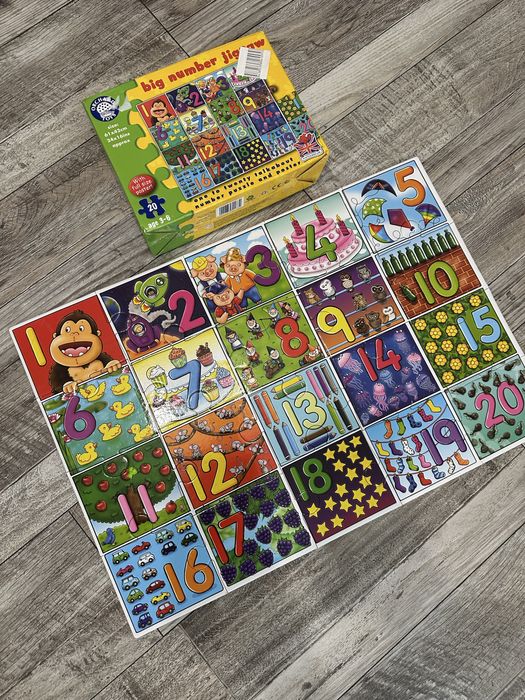 Великий пазл Orchard Toys Big Number . Числа від 1 до 20