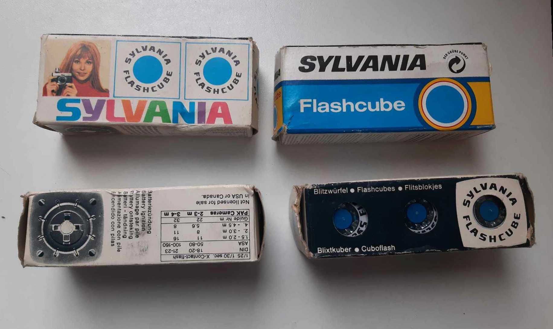 Żarówki błyskowe Sylvania Magicube X - flash cube Kodak PRL
