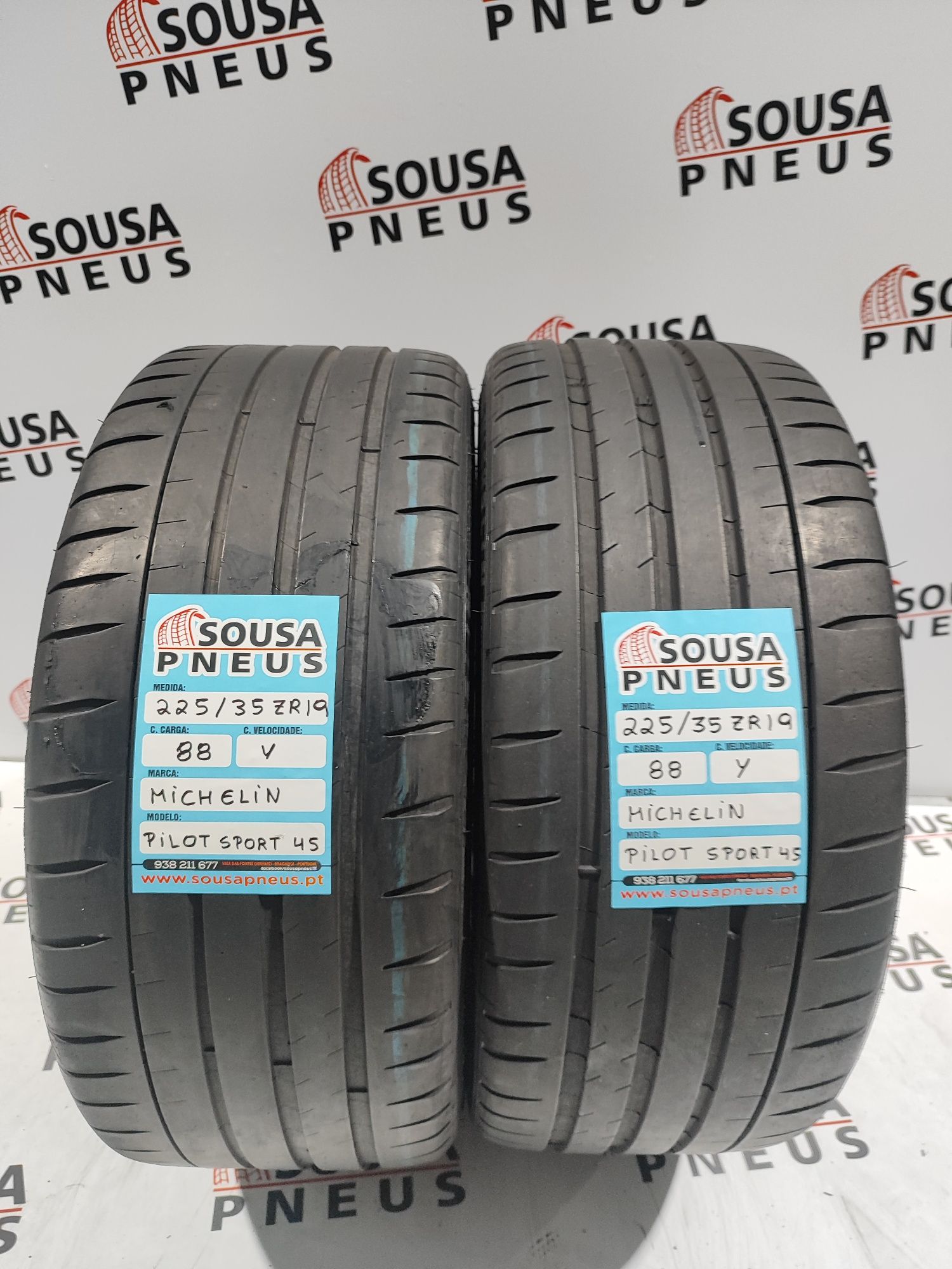 2 pneus semi novos 225-35R19 Michelin - Oferta dos portes
