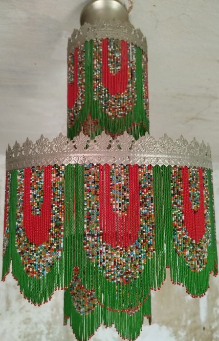 Люстра з бісеру ручна робота