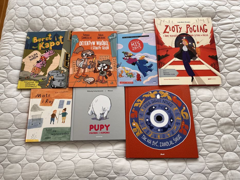 Zestaw książek Złoty pociąg Pupy Beret i Kapot Miś Zbyś