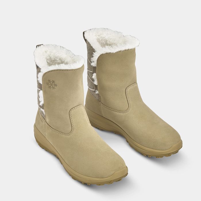 Botas de caminhada na neve quentes e impermeáveis mulher,