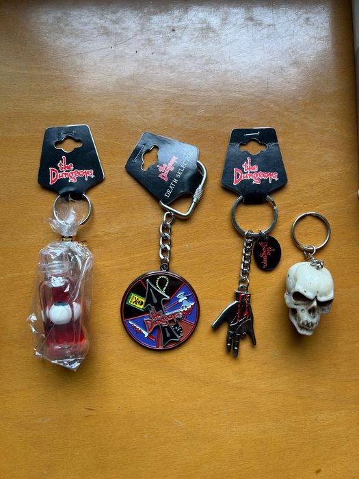 Lote de 4 Vintage The London Dungeon Porta-chaves (Novos)