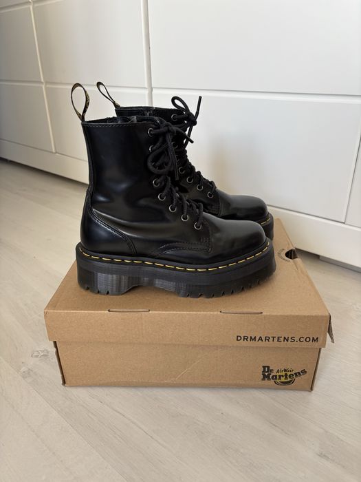 Nowe czarne Martens Jadon black smooth polished w oryginalnym pudełku