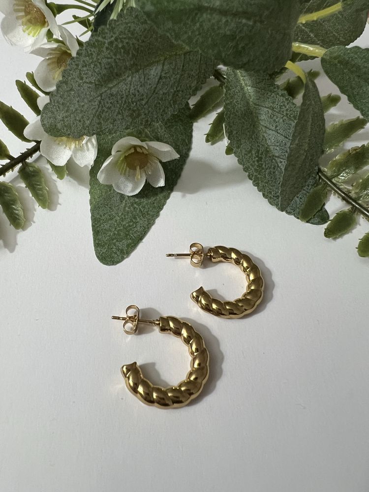 Brincos em aco inoxidavel prata e dourado 5€ par