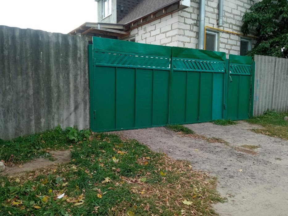 Продам ворота с калиткой б у
